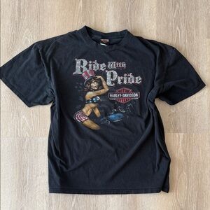 Harley-Davidson Black 'Ride With Pride' Tee